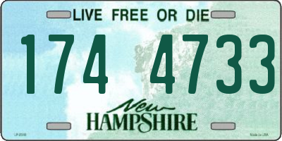 NH license plate 1744733