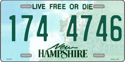 NH license plate 1744746