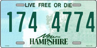 NH license plate 1744774