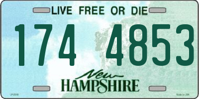 NH license plate 1744853