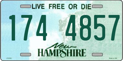 NH license plate 1744857