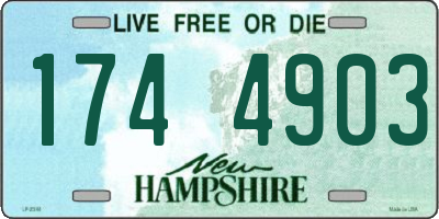 NH license plate 1744903