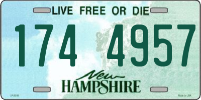 NH license plate 1744957
