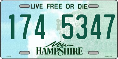 NH license plate 1745347