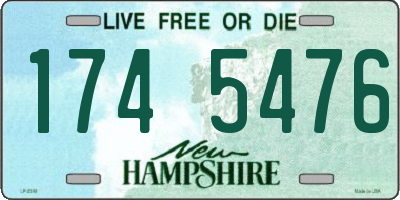 NH license plate 1745476