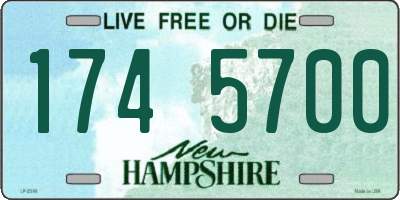 NH license plate 1745700
