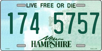 NH license plate 1745757