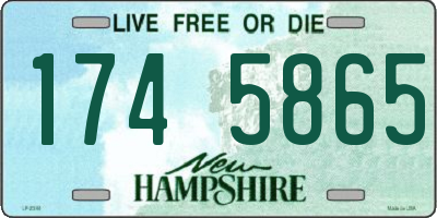 NH license plate 1745865