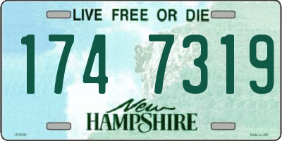 NH license plate 1747319