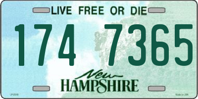 NH license plate 1747365