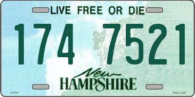 NH license plate 1747521