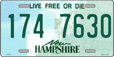 NH license plate 1747630
