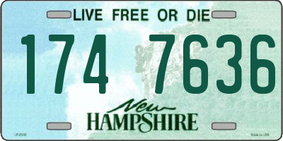 NH license plate 1747636