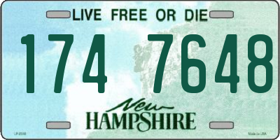 NH license plate 1747648