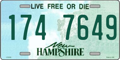NH license plate 1747649