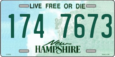 NH license plate 1747673