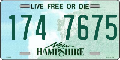 NH license plate 1747675