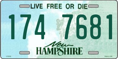 NH license plate 1747681