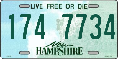 NH license plate 1747734