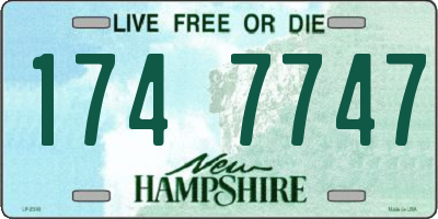 NH license plate 1747747