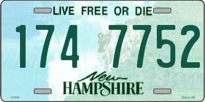 NH license plate 1747752