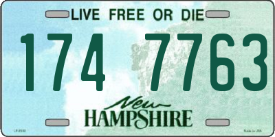 NH license plate 1747763