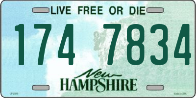 NH license plate 1747834