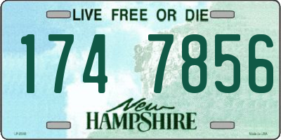 NH license plate 1747856