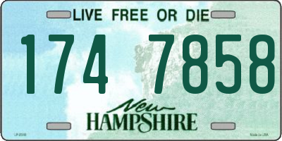 NH license plate 1747858