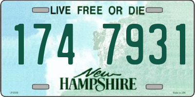 NH license plate 1747931