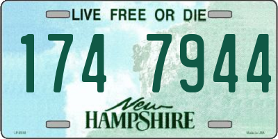NH license plate 1747944