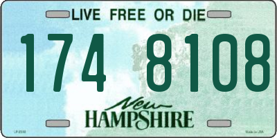 NH license plate 1748108
