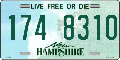 NH license plate 1748310