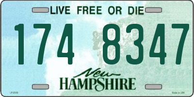 NH license plate 1748347