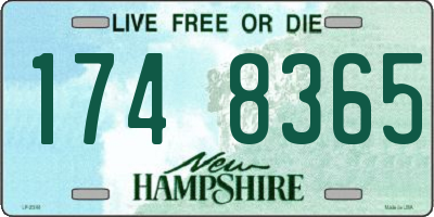 NH license plate 1748365
