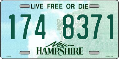 NH license plate 1748371