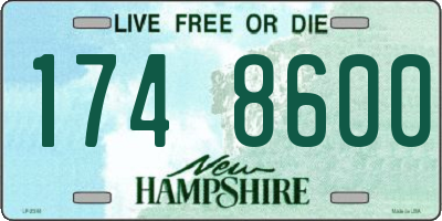 NH license plate 1748600