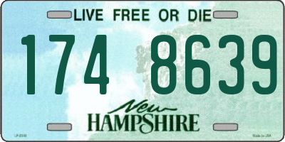 NH license plate 1748639