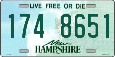 NH license plate 1748651