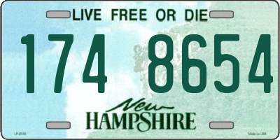 NH license plate 1748654