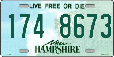 NH license plate 1748673