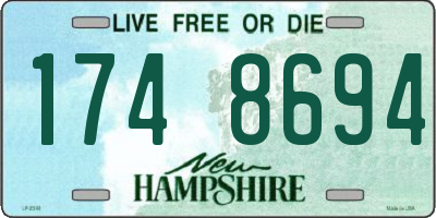 NH license plate 1748694