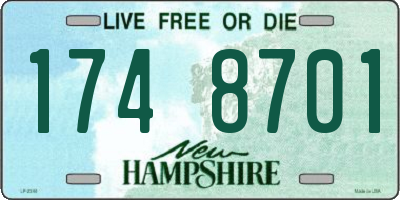 NH license plate 1748701