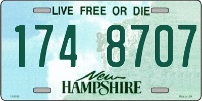 NH license plate 1748707