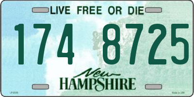 NH license plate 1748725