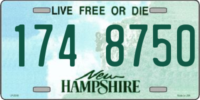NH license plate 1748750