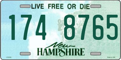 NH license plate 1748765