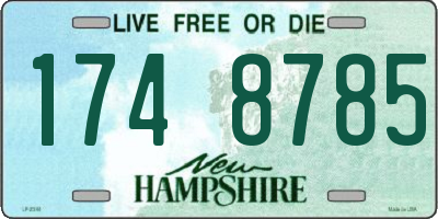NH license plate 1748785