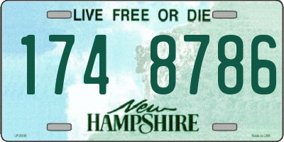 NH license plate 1748786