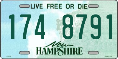 NH license plate 1748791
